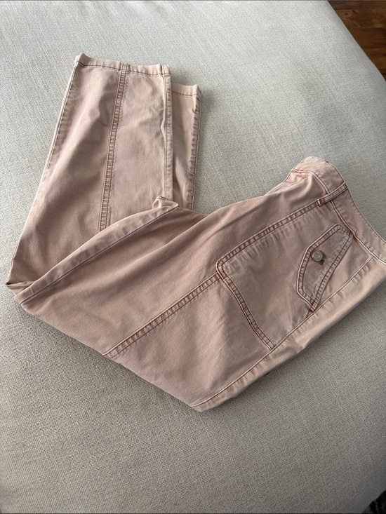 White Mark Denim - Light Blush Straight-Leg Pants Pret A Jet size 10